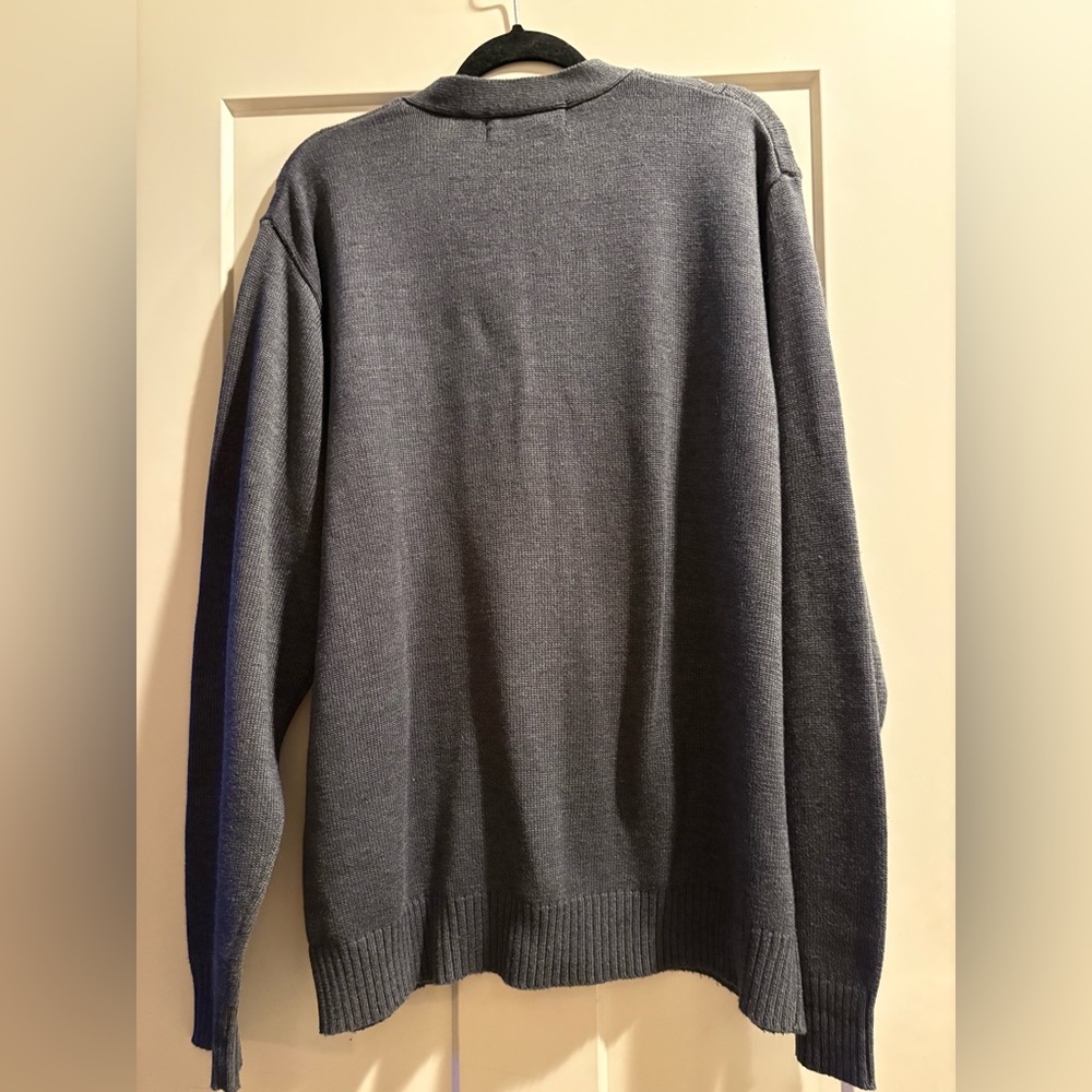 Oscar de la Renta Charcoal Cardigan - Men’s XL - Cotton Blend - Picture 10 of 10